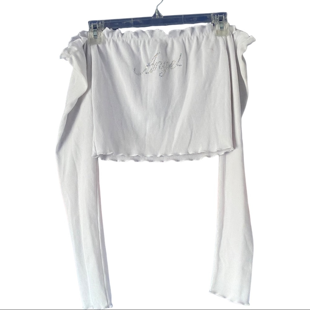 Forever 21 Angel Off The Shoulder Crop Top